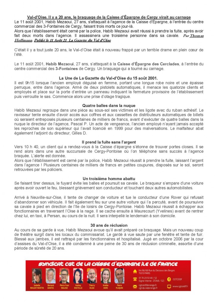 A la mémoire de nos collègues exécutés le 11 Août 2001-page 2