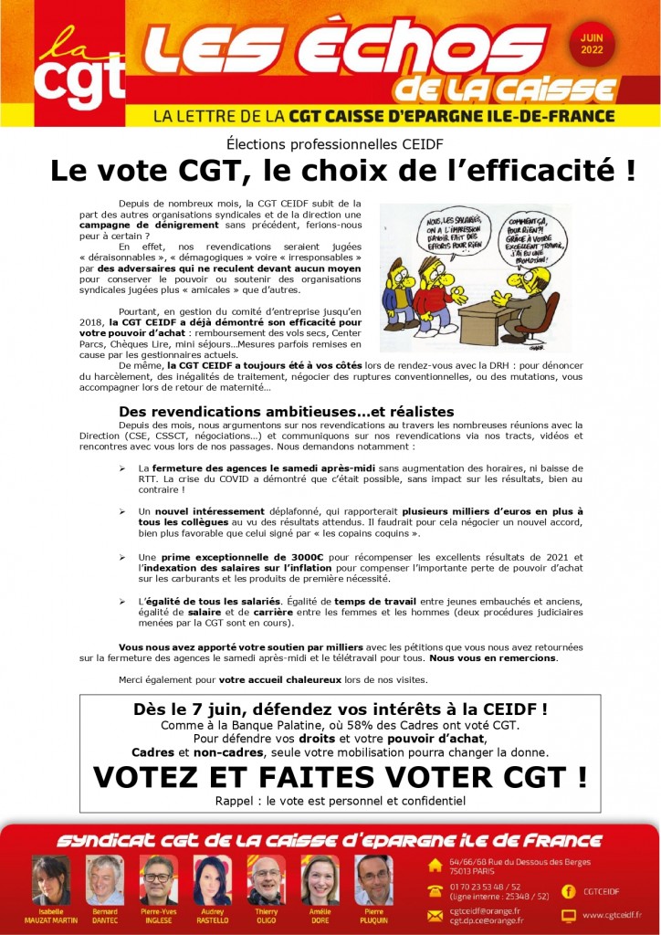 CGT Efficacité